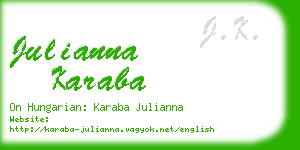 julianna karaba business card